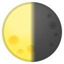 Last quarter moon icon