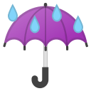 42686-umbrella-with-rain-drops icon