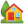 House with garden icon