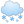 Cloud with snow icon