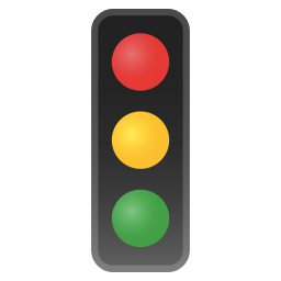 Vertical traffic light icon
