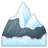 Snow capped mountain icon