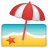 42468-beach-with-umbrella icon