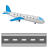 Airplane arrival icon
