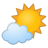 42664-sun-behind-small-cloud icon