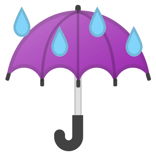 42686-umbrella-with-rain-drops icon