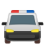Oncoming police car icon