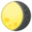 Waning gibbous moon icon