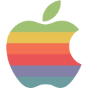 Rainbow apple logo icon