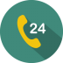 Call-24-hour icon