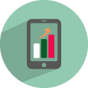 Mobile statistics icon