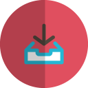 Download folded icon