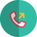 Outgoing-call-folded icon