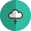 Thunder-cloud-folded icon