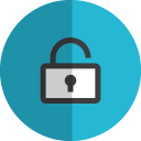 Unlock-folded icon