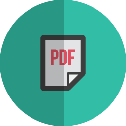 Pdf page folded icon