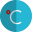C temperature folded icon