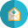 Mail download folded icon