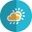 Cloudy-rain-folded icon