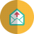 Mail-upload-folded icon