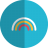 Rainbow-folded icon