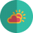 Sun-cloudy-folded icon