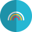 Rainbow folded icon