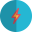 Thunder folded icon