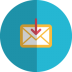Download-mail-folded icon