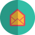 Open-mail-folded icon