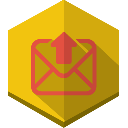 Upload mail icon