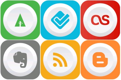 Rounded Flat Social Icons