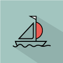 Ship-sailing icon