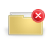 Folder delete icon