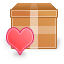 Box love icon