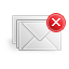 Mail delete icon