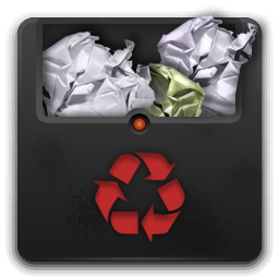Trash full 2 icon