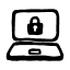 Laptop lock icon