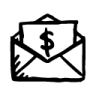 Envelope-money icon