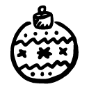 Christmas ornaments icon
