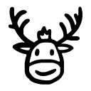 Christmas reindeer bli icon