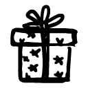 Gift holiday icon