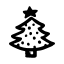 Star christmas tree icon