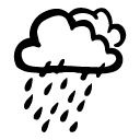 Drizzle rain icon