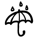 Rain umbrella icon