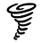 Tornado twister icon