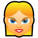 Female Face FE 4 blonde icon