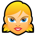 Female Face FE 5 blonde icon