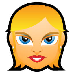 Female Face FE 1 blonde icon