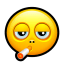 Smiley smoking icon